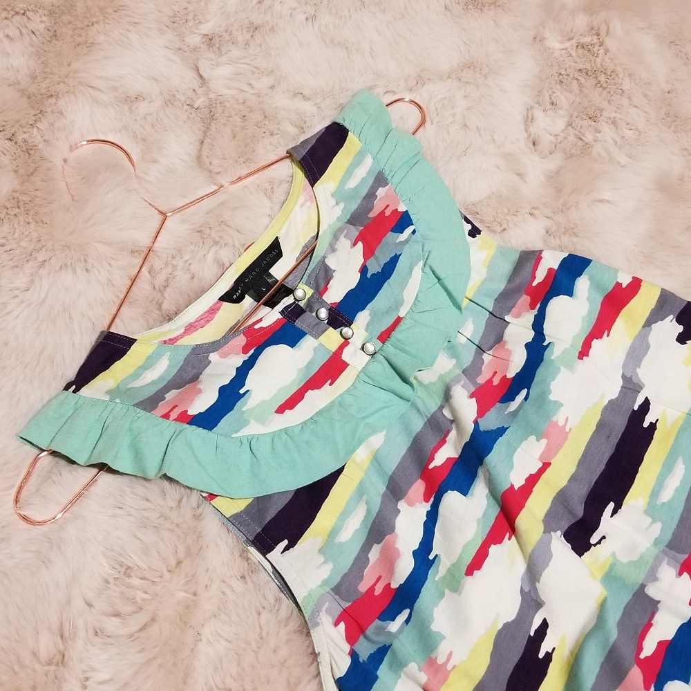 Marc Jacobs In the Clouds Ruffle Trim Tank Top
